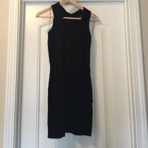 Black zippered dress