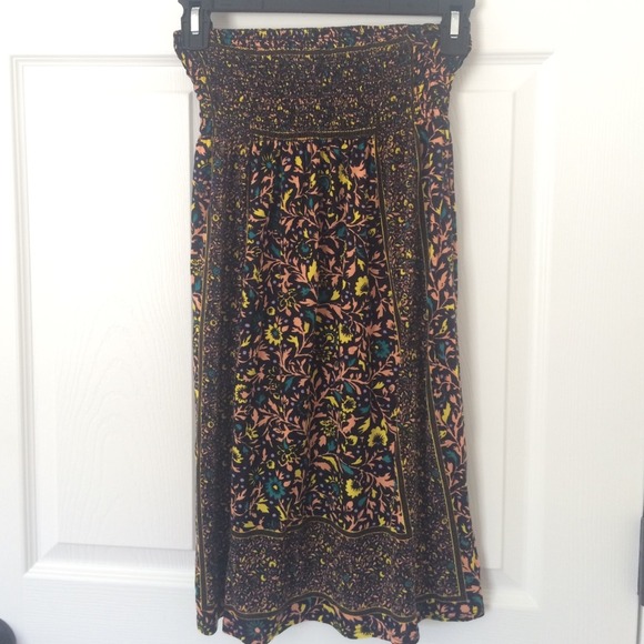 Floral strapless dress (Francesca's)