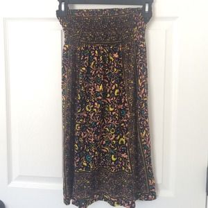 Floral strapless dress (Francesca's)