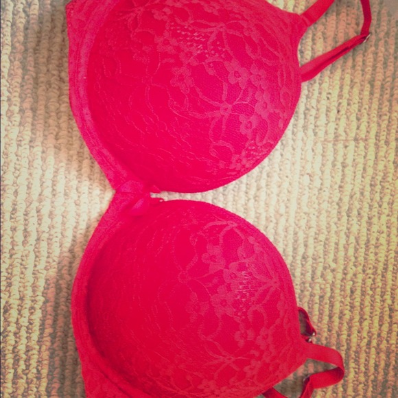 A gorgeous red bra