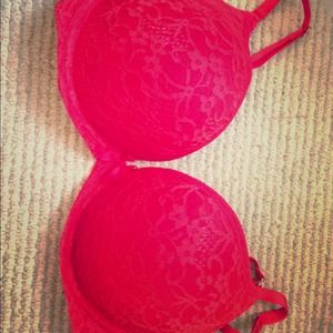 A gorgeous red bra