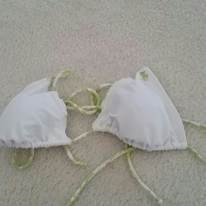 White bathing suit top