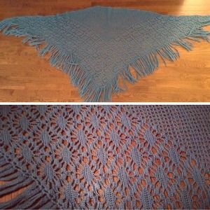 Powder blue Vintage Afghan