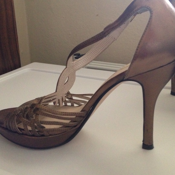 Metallic Bronze Evening Shoe - Picture 3 of 3