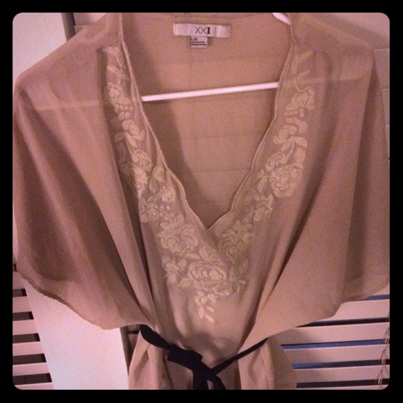 V neck loose blouse
