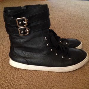 Rocket Dog black booties with buckles