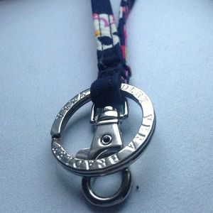 Vera Bradley retired Ribbons pattern lanyard