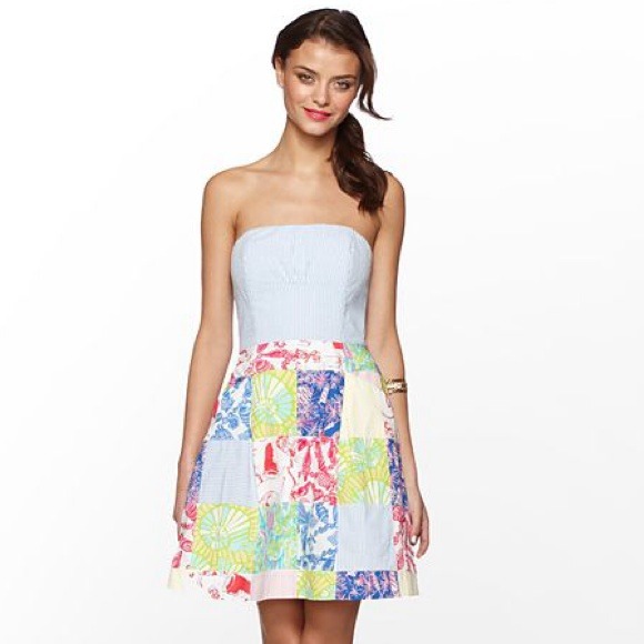 Lilly Pulitzer Blossom Multi Square Dress