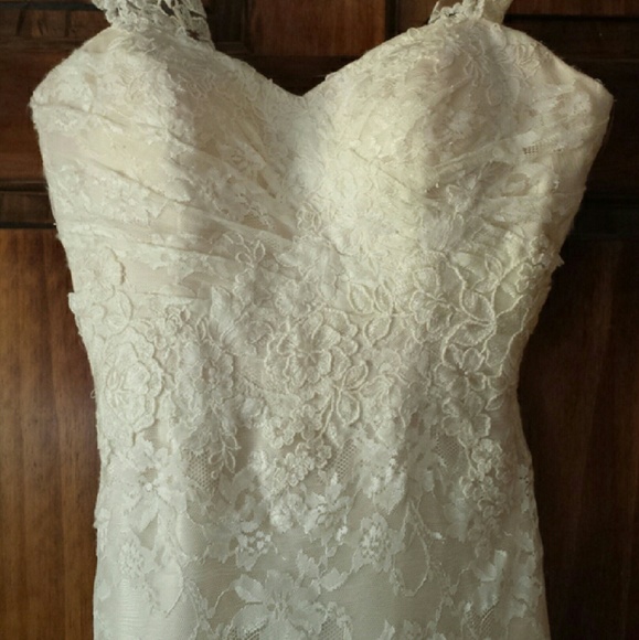 SOLD new justin alexander wedding dress ivory - Picture 2 of 4