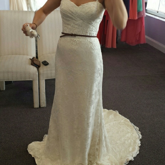 SOLD new justin alexander wedding dress ivory - Picture 3 of 4
