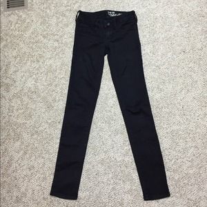Size 00 black bullhead jeggings (pacsun)