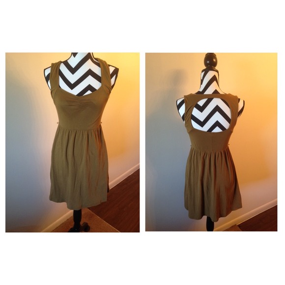 Cotton Material dress, open back !