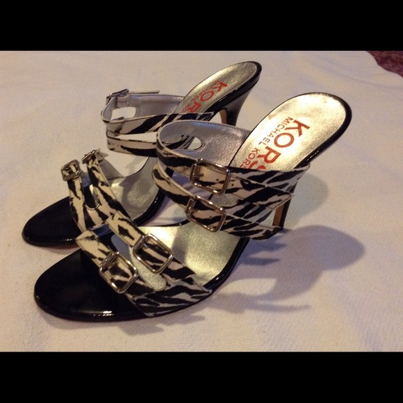 Zebra Print Sandals - Picture 2 of 4