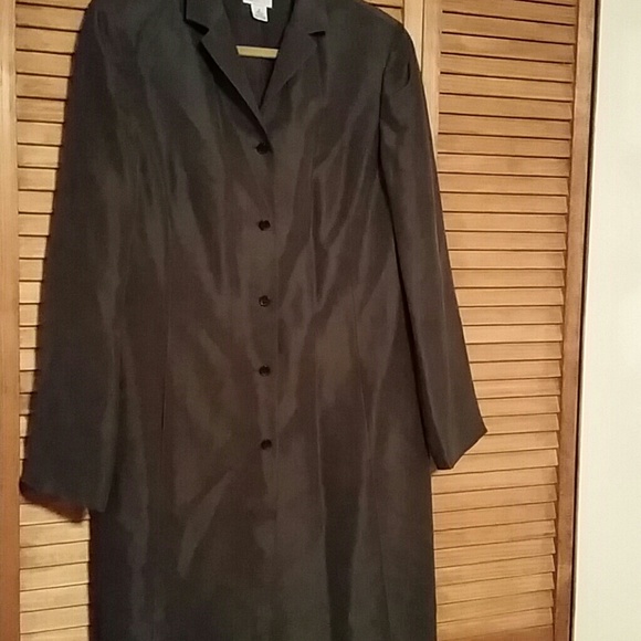 NWOT 100% silk long blazer Loft...size 14