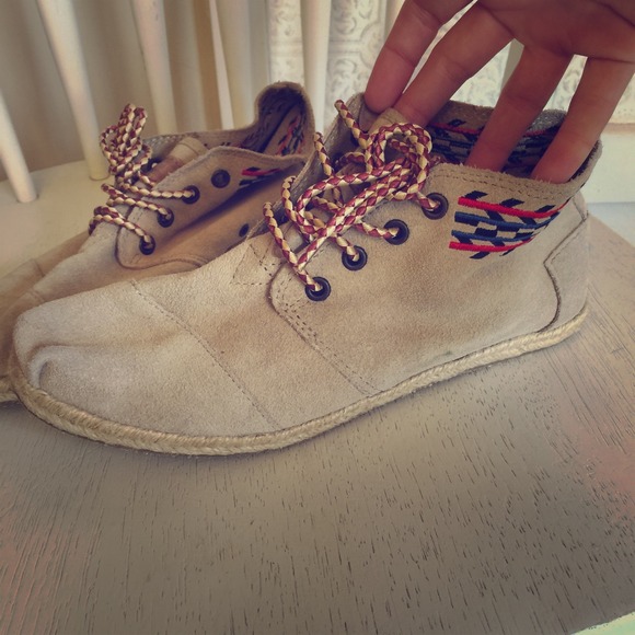 TOMS lace up booties