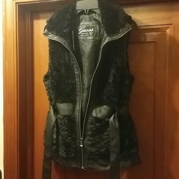 Guess Emmanuel Vest Jet Black