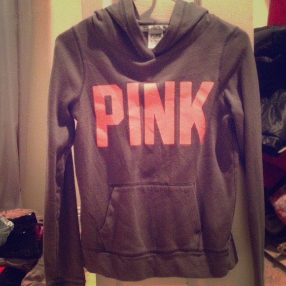 a grey hoodie from pink