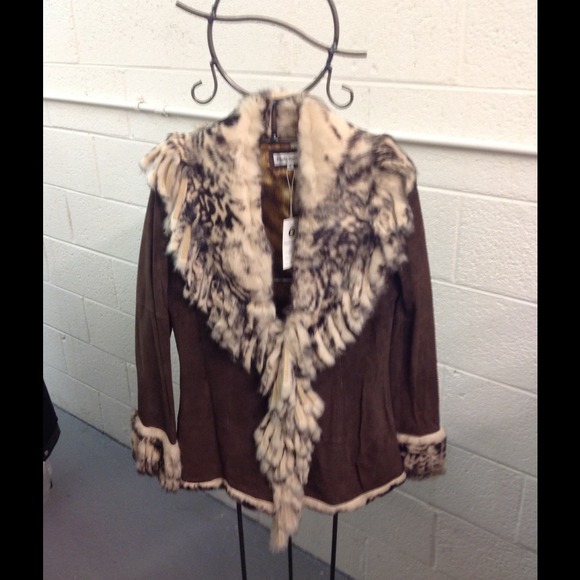 Suede Leather and Fur Jacket