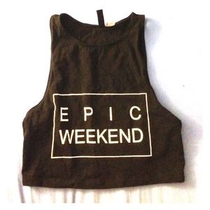H&M "Epic Weekend" crop top