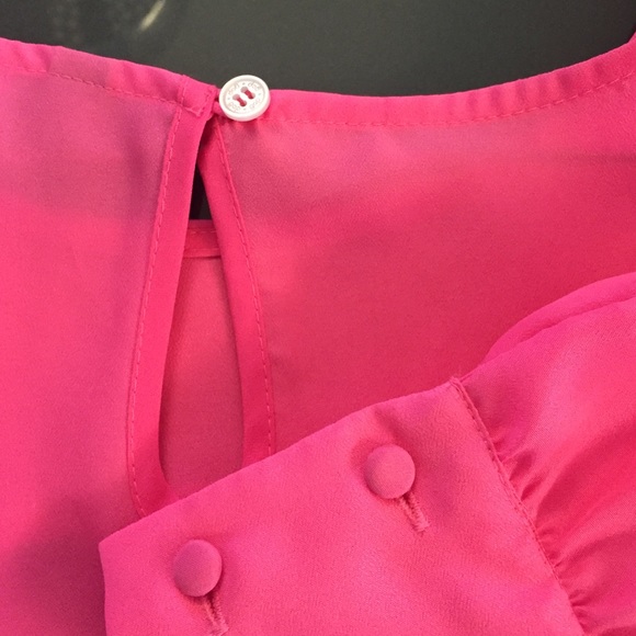 BUNDLED HP🎉[j.crew] neon pink blouse - Picture 3 of 4