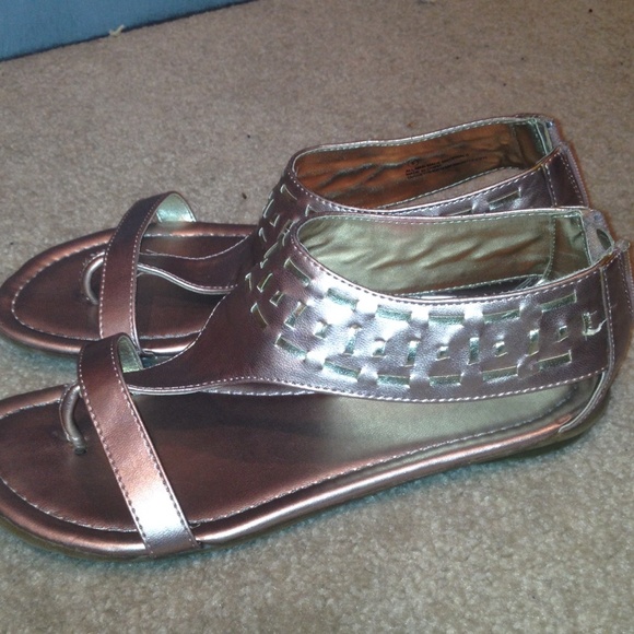 Pink Metallic Sandals