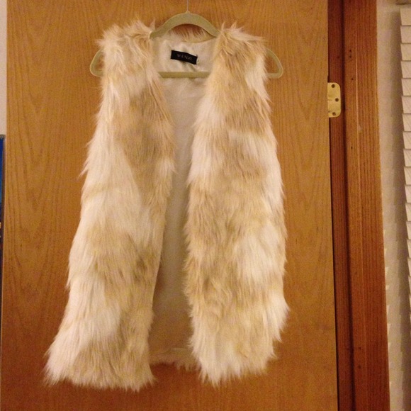 Faux fur vest