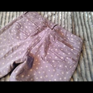 Purple polka-dot Jeans, American Eagle