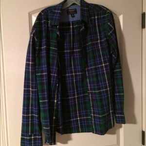 Blue and green shirt