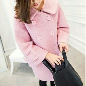 Pink oversized coat