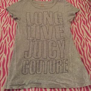 Juicy Couture gray graphic short sleeve shirt