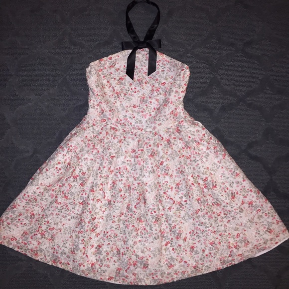 Gorgeous Rodarte Floral Halter Dress - Picture 2 of 4