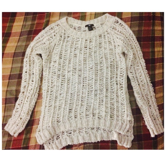 H&M Sweaters - H&M crochet sweater XS