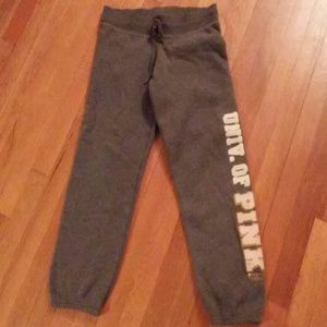 Dark gray sweatpants PINK brand