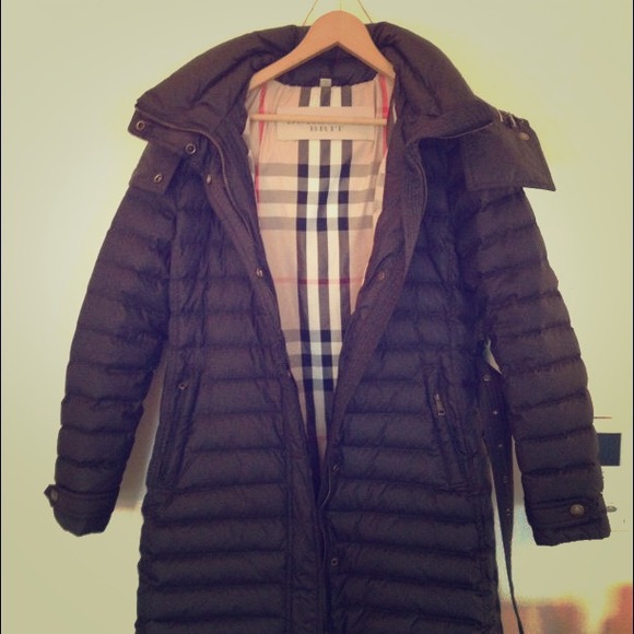 Black Burberry Brit Down Puffer Jacket (L)