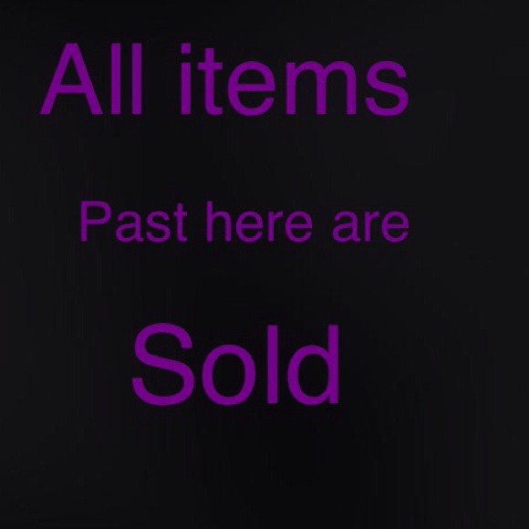 Sold Items Beyond this Point
