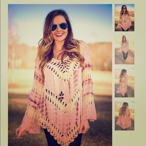 Rose tie dye top! BRAND NEW