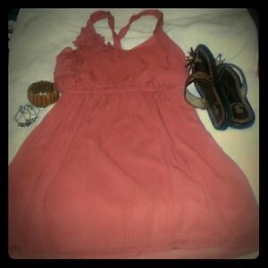 Dark orange sun dress