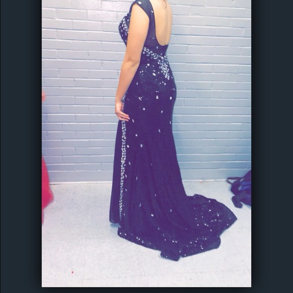 Beaded prom dress