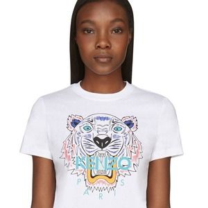 NWT Kenzo Gray Tonal Tiger T-Shirt