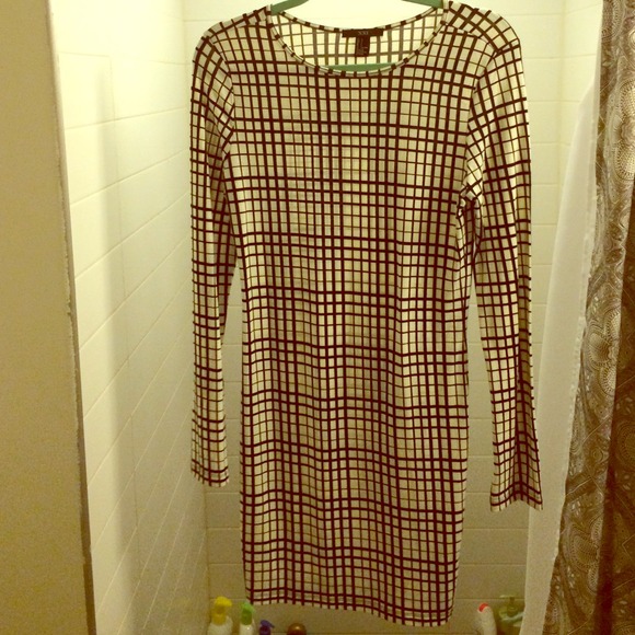 Black and White patterned Dress