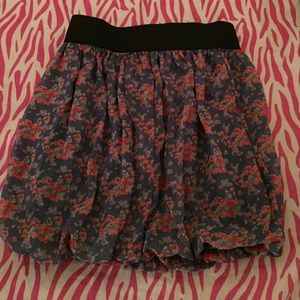 Forever 21 floral print skirt