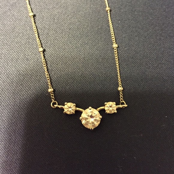 CZ station necklace