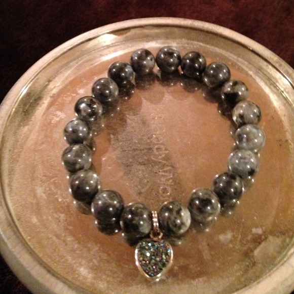 Obsidian with Gray Druzy Pendent