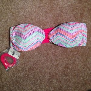 PINK colorful bikini top!