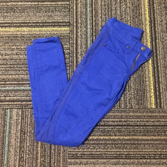 Rag & bone royal blue skinny jeans