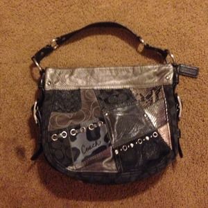 Authentic coach patchwork bag