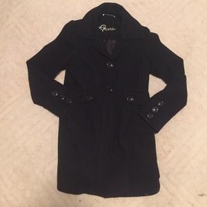 Black GUESS Peacoat