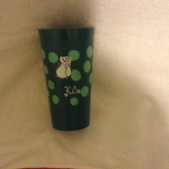KD painted plastic cup