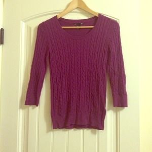 Hm purple half sleeve sweater