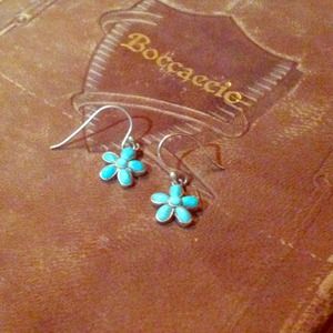 Blue Flower Earrings